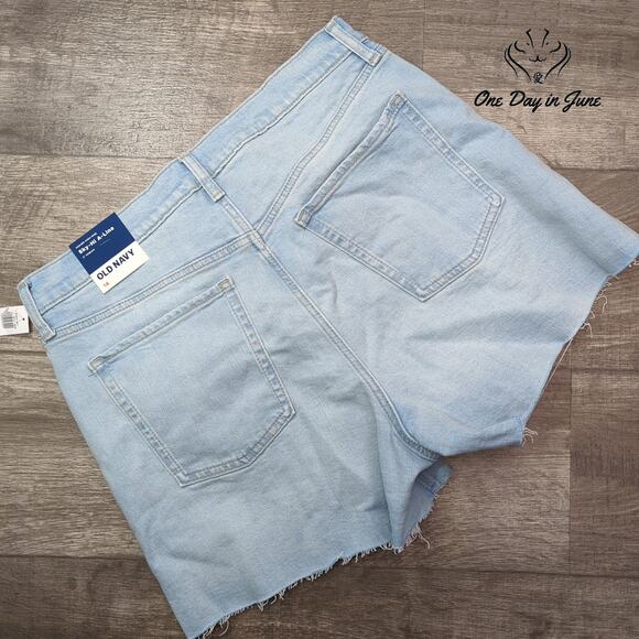 Old Navy Sky hi A Line Denim Shorts Size 14 - Picture 7 of 7